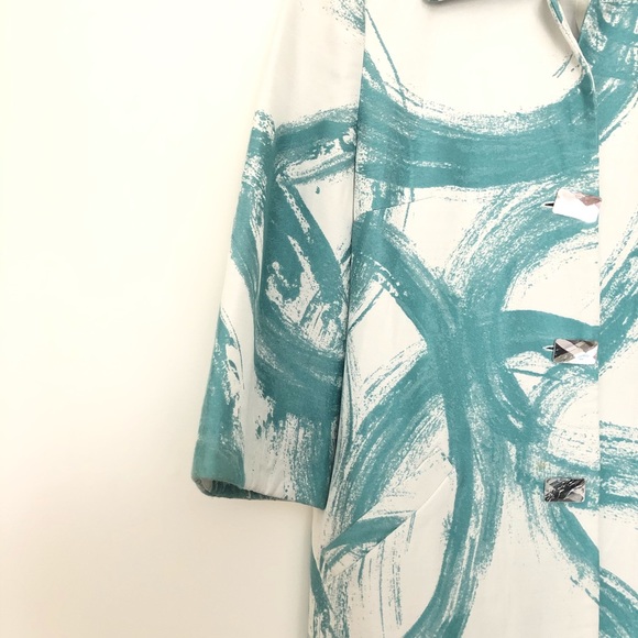 French Boutique Chic Spring Jacket Cottonade sz 10 - Picture 3 of 8